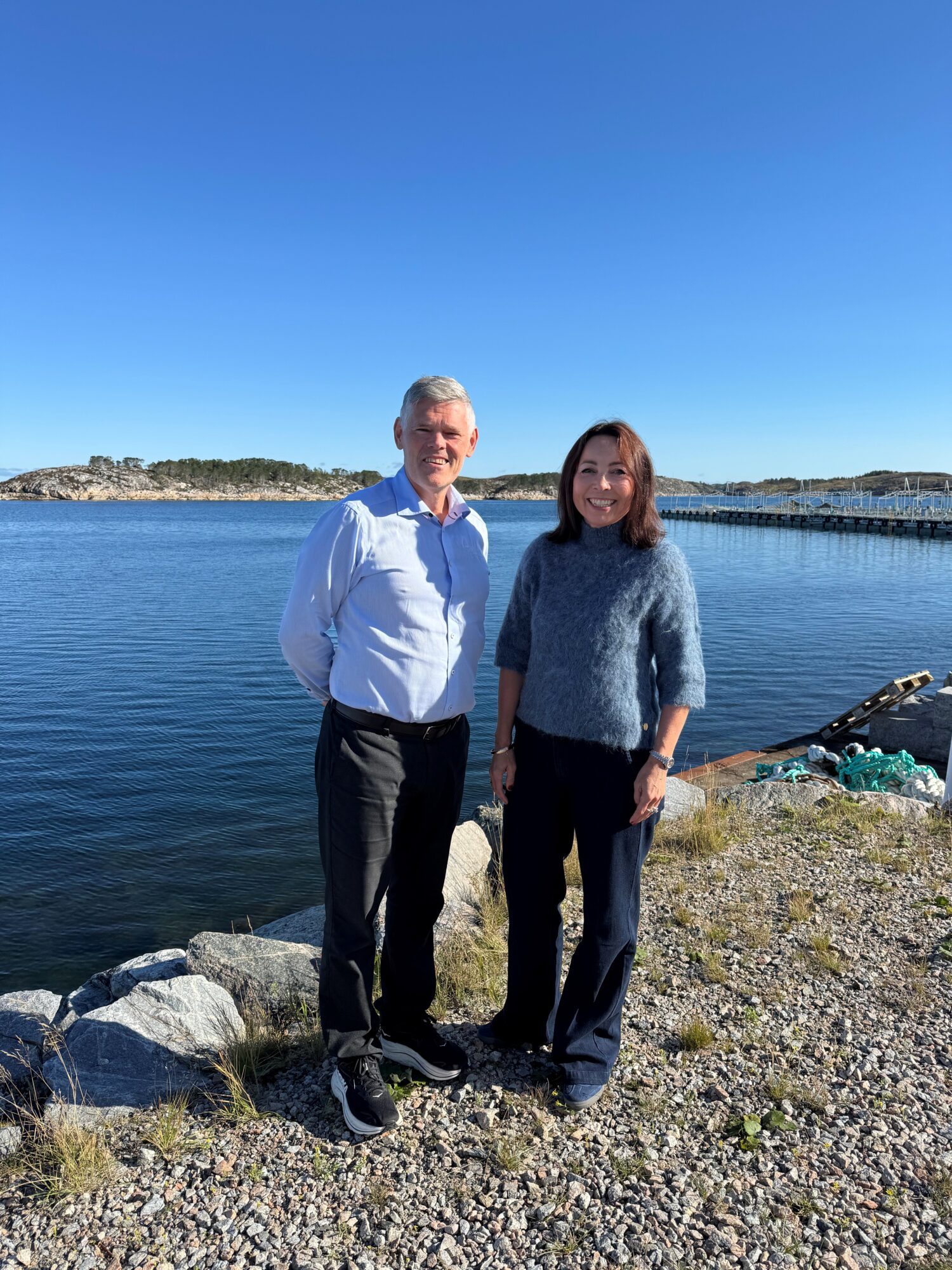 Frode Arntsen i SalMar og Tonje Foss i Frøy.